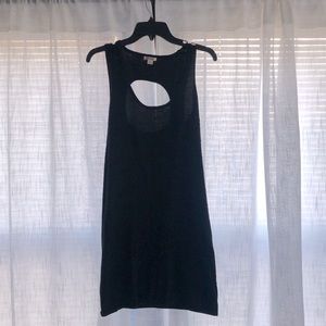 Black knitted dress